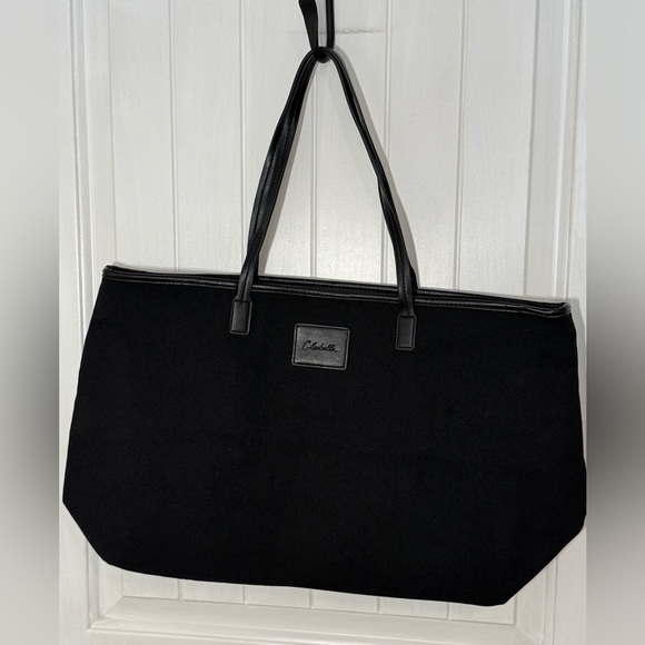 Cleobella Black Canvas Tote Bag - Picture 1 of 7